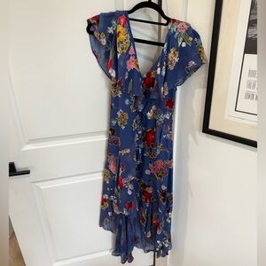 Alice + Olivia Blue Floral Dress